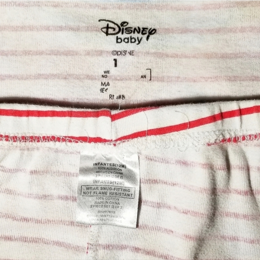 DISNEY BABY GIRL'S MINNIE MOUSE PAJAMA 12 MOS - Picture 5 of 12